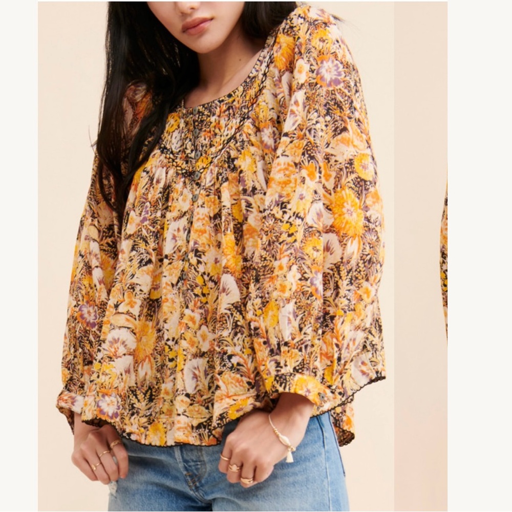 Free People We The Free peasant Top